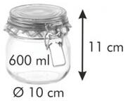 Tescoma csatos befőttes üveg DELLA CASA, 600 ml