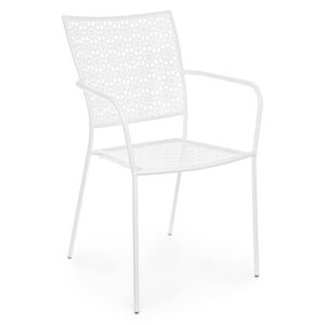 JODIE fehér acél kerti szék