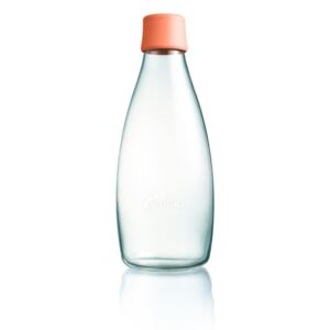 Barackszínű üvegpalack élettartam garanciával, 800 ml - ReTap