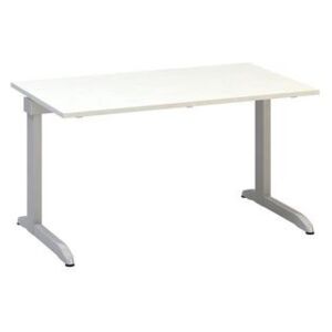 Alfa 300 irodai asztal, 140 x 80 x 74,2 cm, egyenes kivitel, fehér mintázat, RAL9022