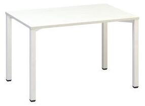 Alfa Office Alfa 200 irodai asztal, 120 x 80 x 74,2 cm, egyenes kivitel, fehér mintázat, RAL9010%