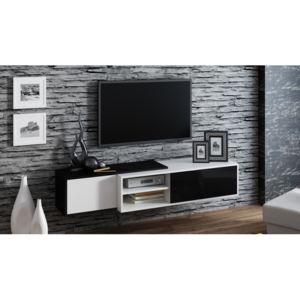 MEBLINE Modern Falra szerelhető TV szekrény SIGMA 1A