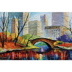 Plakát Leonid Afremov - Central Park New York, (91.5 x 61 cm)