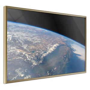 Bimago Curve of the Earth - keretezett kép 60x40 cm Arany keret