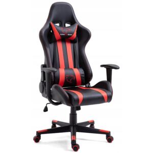KORAD FG-33 Irodai szék, 71x125-135x70, piros/fekete