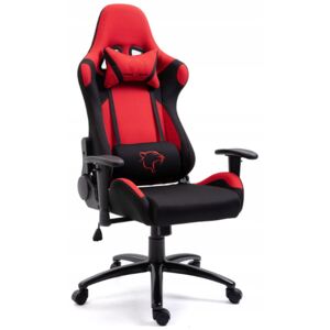 KORAD FG-38 Irodai szék, 67,5x128-138x70, piros/fekete
