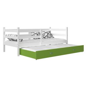 Marobútor Racek P2 ágy pótággyal fehér mdf szín Szín: Zöld