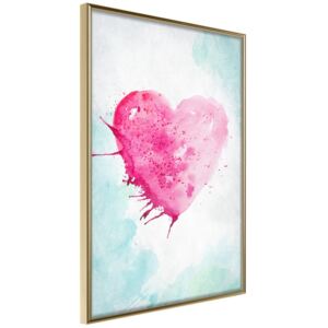 Bimago Symbol Of Love - keretezett kép 40x60 cm Arany keret