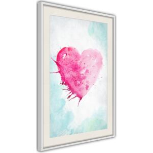 Bimago Symbol Of Love - keretezett kép 40x60 cm Fehér keret paszpartu