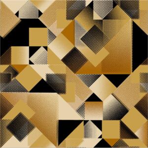 Buvu Vinyl tapéta geometriai alakzatok barna árnyalatok