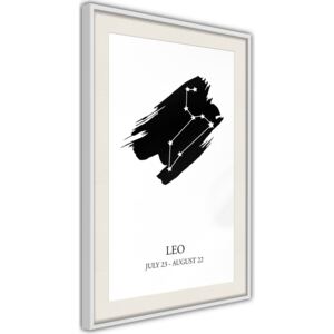 Bimago Zodiac: Leo I - keretezett kép 40x60 cm Fehér keret paszpartu