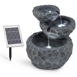 Blumfeldt Murach napelemes vízesés szökőkút, akkumulátor, 2 W szolár panel, 3 LED
