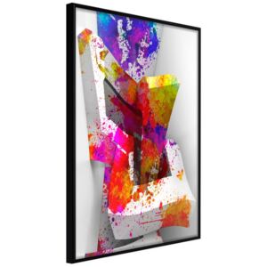 Bimago Colours and Shapes - keretezett kép 40x60 cm Fekete keret