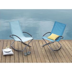 Beliani Modern összecsukható kerti szék kék CASTO