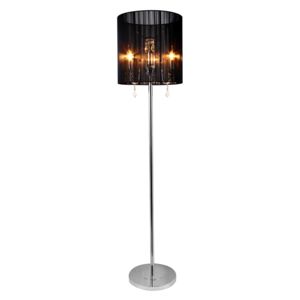 [lux.pro]® Állólámpa Monroe nappali megvilágítás design lámpa 167 x ø 40 cm fekete