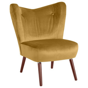 Sari Velvet sárga fotel - Max Winzer