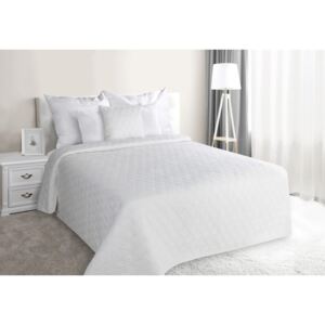 Fehér dekoratív ágytakaró ketteságyra Szélesség: 170 cm | Hossz: 210 cm