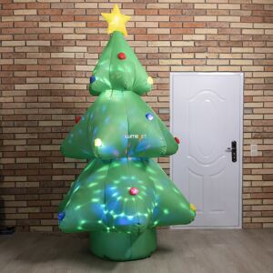 Felfújható karácsonyfa belső LED projektorral 2,4m