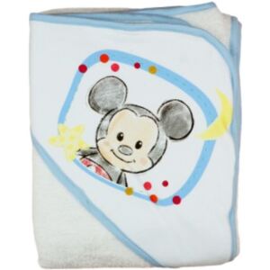 Asti Disney Mickey "rajzos" kapucnis frottír törölköző 100x100 cm fehér/v.kék