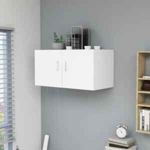 Fehér falra szerelhető forgácslap szekrény 80 x 39 x 40 cm