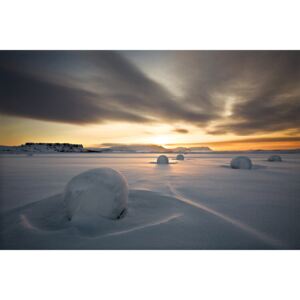 Exkluzív Művész Fotók Snow bales, Bragi Ingibergsson