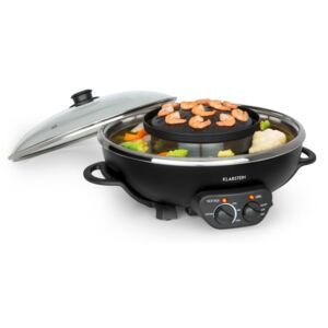 Klarstein Szechuan, 2 az 1-ben hot pot és grill lemez, 5 l űrtartalom, 1350/600W, fekete