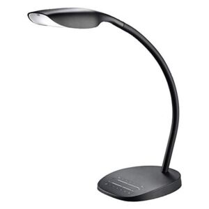 Swan fekete asztali LED lámpa, magasság 48 cm - Trio