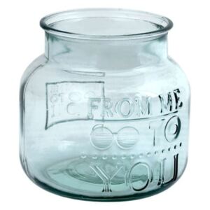 For You váza újrahasznosítható üvegből, magasság 19 cm - Ego Dekor