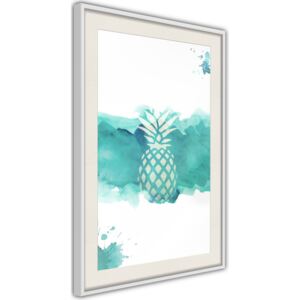 Bimago Pastel Pineapple - keretezett kép 40x60 cm Fehér keret paszpartu