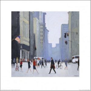 New York - 5th Avenue Festmény reprodukció, (40 x 40 cm)