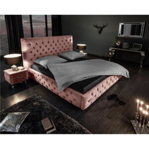 PARIS rózsaszín bársony ágy