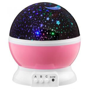 Projektor LED Starlight - rózsaszín