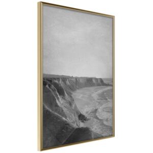 Bimago Sea Against the Land - keretezett kép 20x30 cm Arany keret