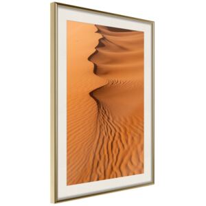 Bimago Patterns on the Sand - keretezett kép 20x30 cm Arany keret paszpartu