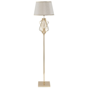 Glam fehér állólámpa aranyszínű lámpatesttel - Mauro Ferretti