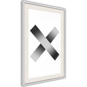 Bimago X - keretezett kép 40x60 cm Fehér keret paszpartu