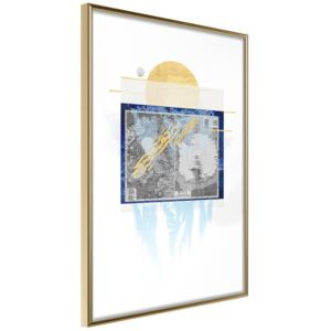 Bimago The Coldest Continent - keretezett kép 40x60 cm Arany keret