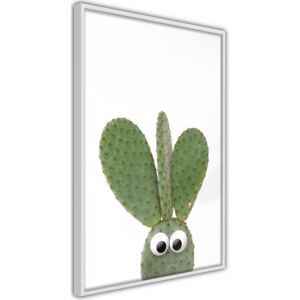 Bimago Funny Cactus III - keretezett kép 40x60 cm Fehér keret