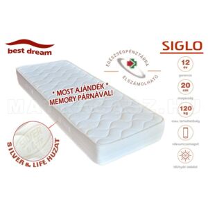 Best Dream Siglo hideghab matrac 80x200 cm - ajándék memory párnával