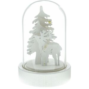 Retlux RXL 320 karácsonyi dekoráció, világító havazógömb, szarvas, kicsi, 1 LED, meleg fehér
