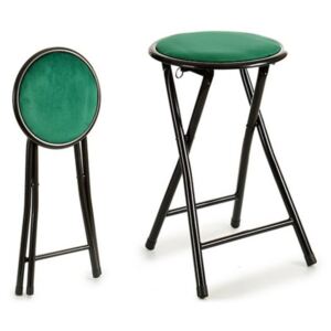 Összecsukható szék Zöld Bársony Fém Fém (30 x 45,5 x 30 cm)