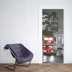 Fotótapéta ajtóra - City London Red Bus1 | 91x211 cm