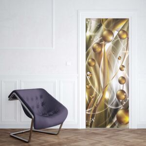 Fotótapéta ajtóra - 3D Modern Ornamental Design Yellow1 | 91x211 cm
