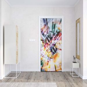 Fotótapéta ajtóra - 3D Abstract Design Multicoloured - változat 1 | 91x211 cm