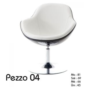Pezzo 04 fotel fekete-fehér