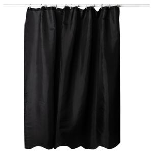 Zuhanyfüggöny, fekete, 180 x 180 cm