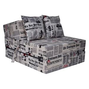FI Összehajtható matrac - többféle minta Szín.: Newspaper