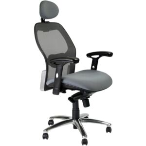Irodai szék RC63 64.5x65.5x118cm Szürke + fekete
