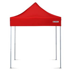 Összecsukható sátor 2x2m - 2x2m 3 oldalfal nélkül - Piros