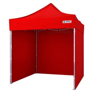 Összecsukható sátor 2x2m - 2x2m plusz 3 oldalfal - Piros